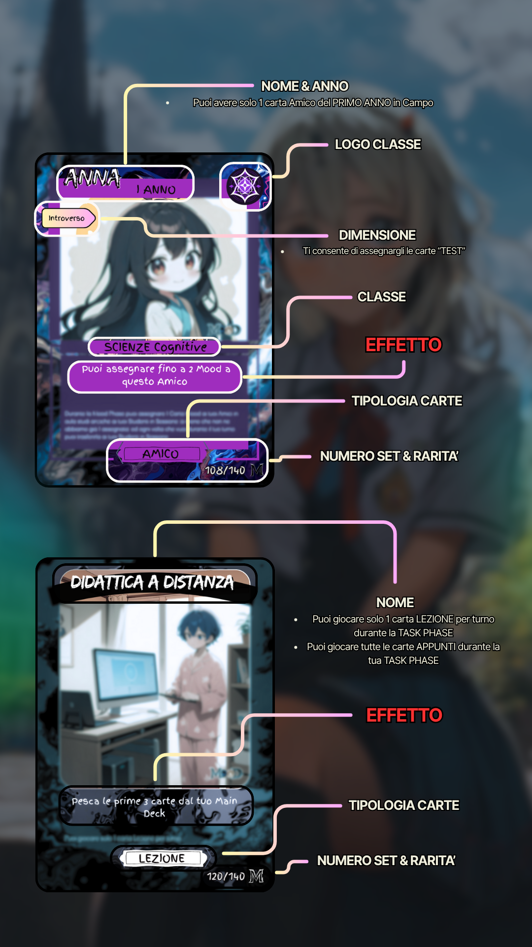 Spiegazione Carta Amico e Lezione